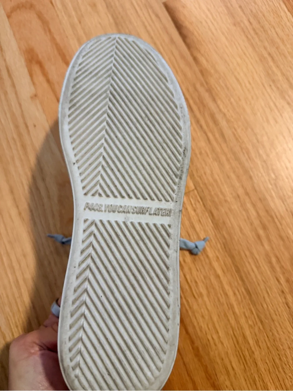 P448 White and Gray barely worn  Sneaker